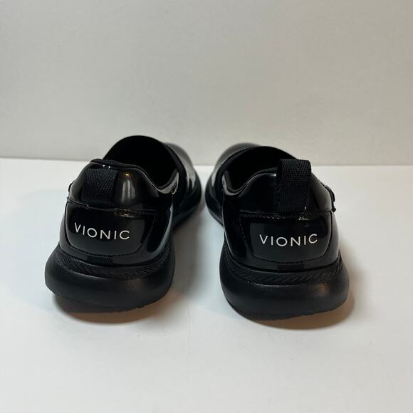 Vionic Pro Fiona Slip On Shoes Black Patent Sz 7.5 Nursing Hospital Med Non Slip - Picture 7 of 9